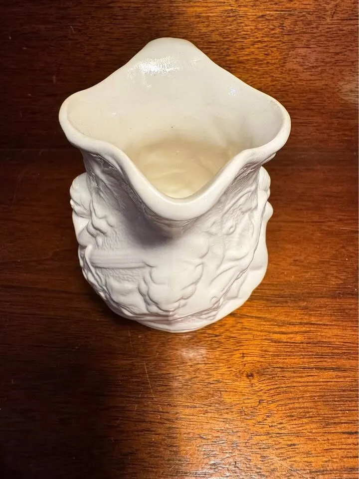Vintage Mintons England Creamware Jug Cherub Relief - photo 4