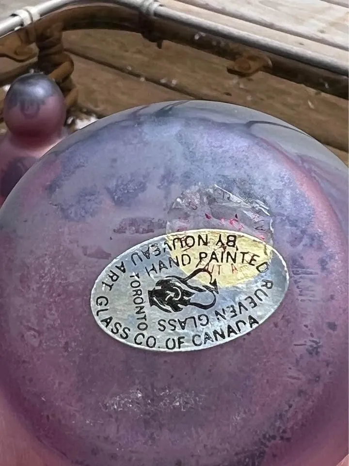 Vintage Rueven Art Glass Vase - Nouveau Art Glass Co. Canada - photo 2