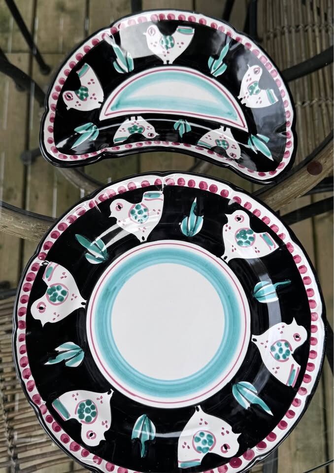 Authentic Ceramiche Casola Positano Hand-Painted Italian Plates Set - photo 5