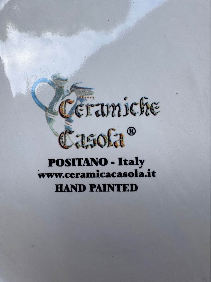Authentic Ceramiche Casola Positano Hand-Painted Italian Plates Set - photo 6