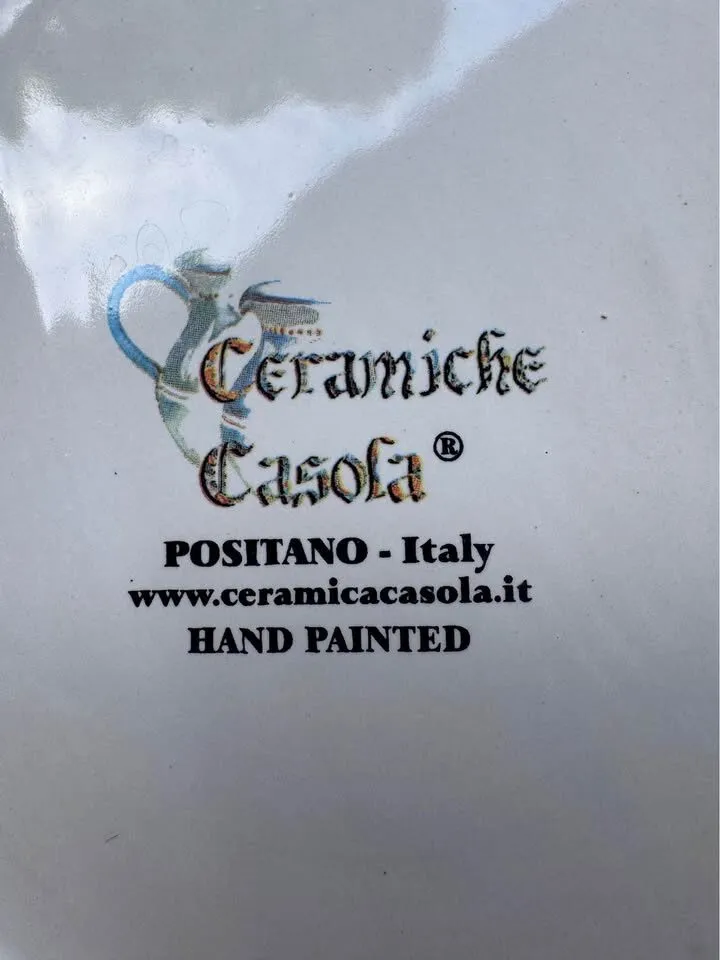 Authentic Ceramiche Casola Positano Hand-Painted Italian Plates Set - photo 6
