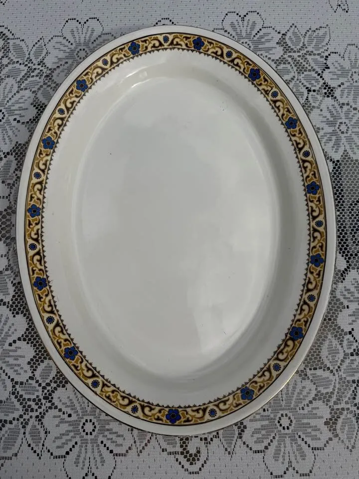 Vintage English Staffordshire Large Ceramic Serving Platters - priced individually - photo 2