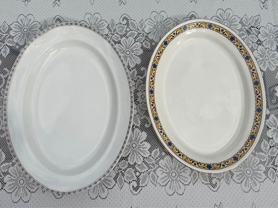 Vintage English Staffordshire Large Ceramic Serving Platters - priced individually - photo 4