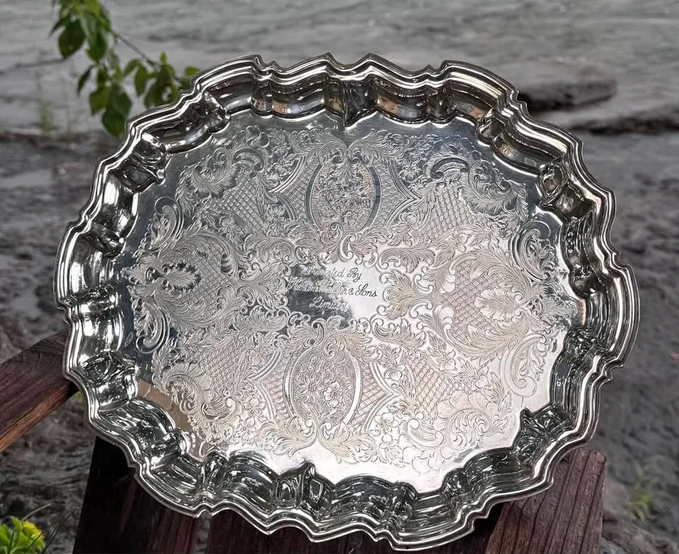 Vintage Victorian Plate Corporate Canadian Memorabilia Presentation Tray (14.5” x 11.5”) - photo 2