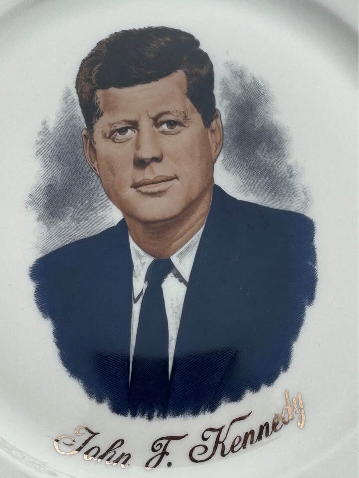 Rare Vintage 1960s JFK Commemorative Plate - NC Bavaria Western Germany Porcelain - photo 4