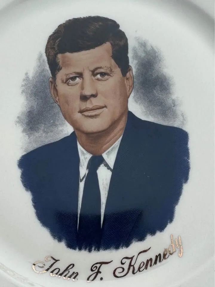 Rare Vintage 1960s JFK Commemorative Plate - NC Bavaria Western Germany Porcelain - photo 4