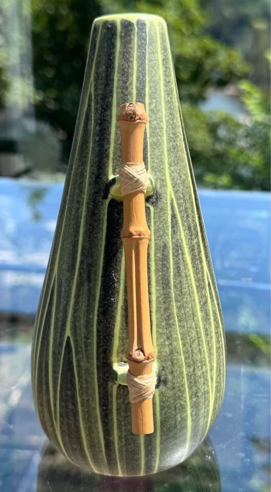 Mid-Century Danish Pottery Vase • Ravnild Keramik (Loholt Style) • 1950s MCM - photo 4