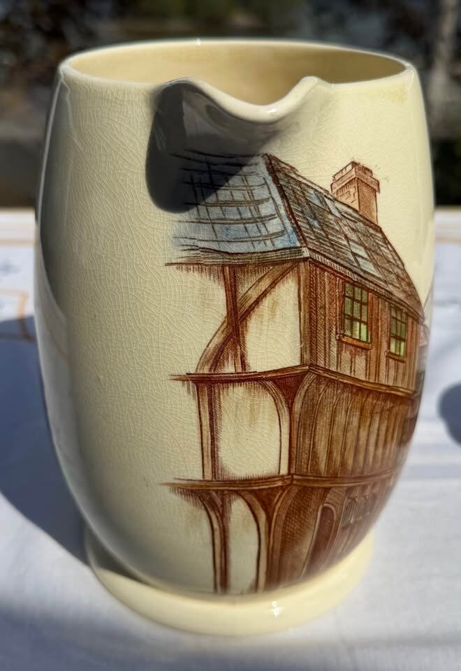 Vintage Kirkham Pottery Set - Large 7.5" "Thaxted" Pitcher & Mug (England) - photo 8