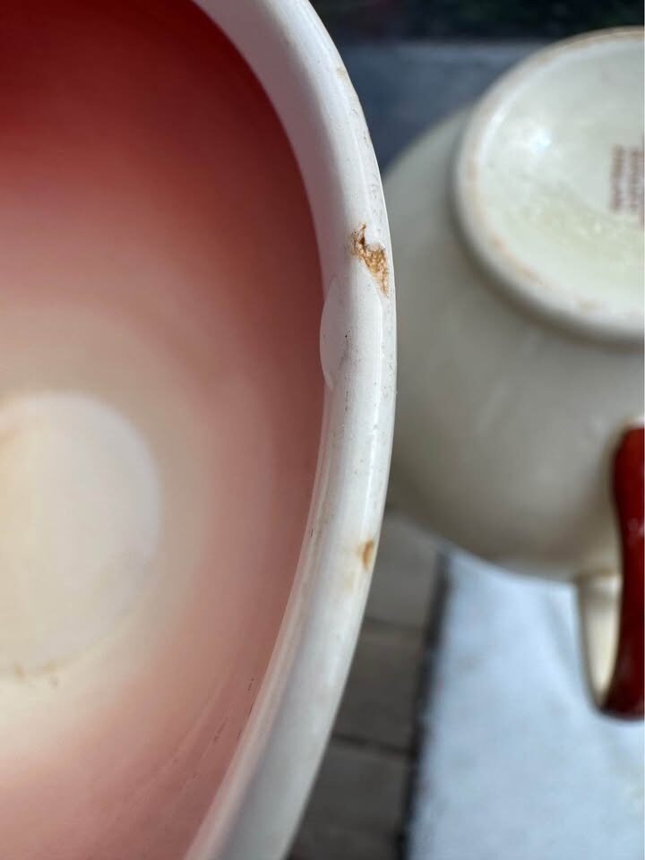 Collectible Susie Cooper Red Tiger Lily teacups and saucers 1930s - photo 9