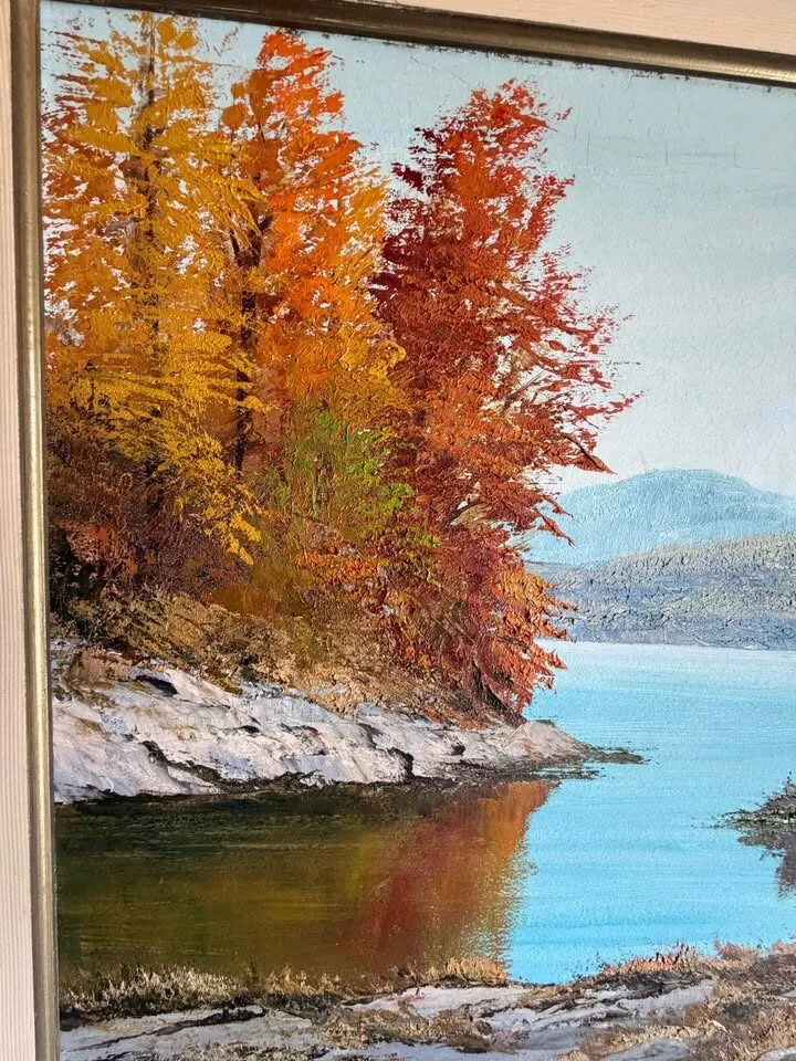 Eldon Leis Original Canadian Landscape Oil Painting - Custom Frame (33"x25.5") - photo 6