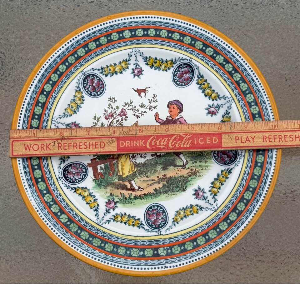 Rare Antique Wedgwood Etruria Hand-Painted Cabinet Plate (10”) - March 1898 - photo 3