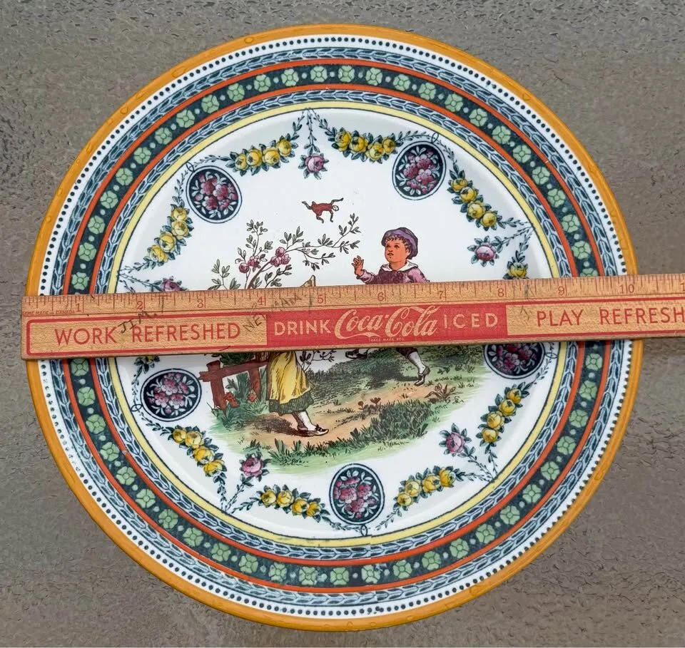 Rare Antique Wedgwood Etruria Hand-Painted Cabinet Plate (10”) - March 1898 - photo 3