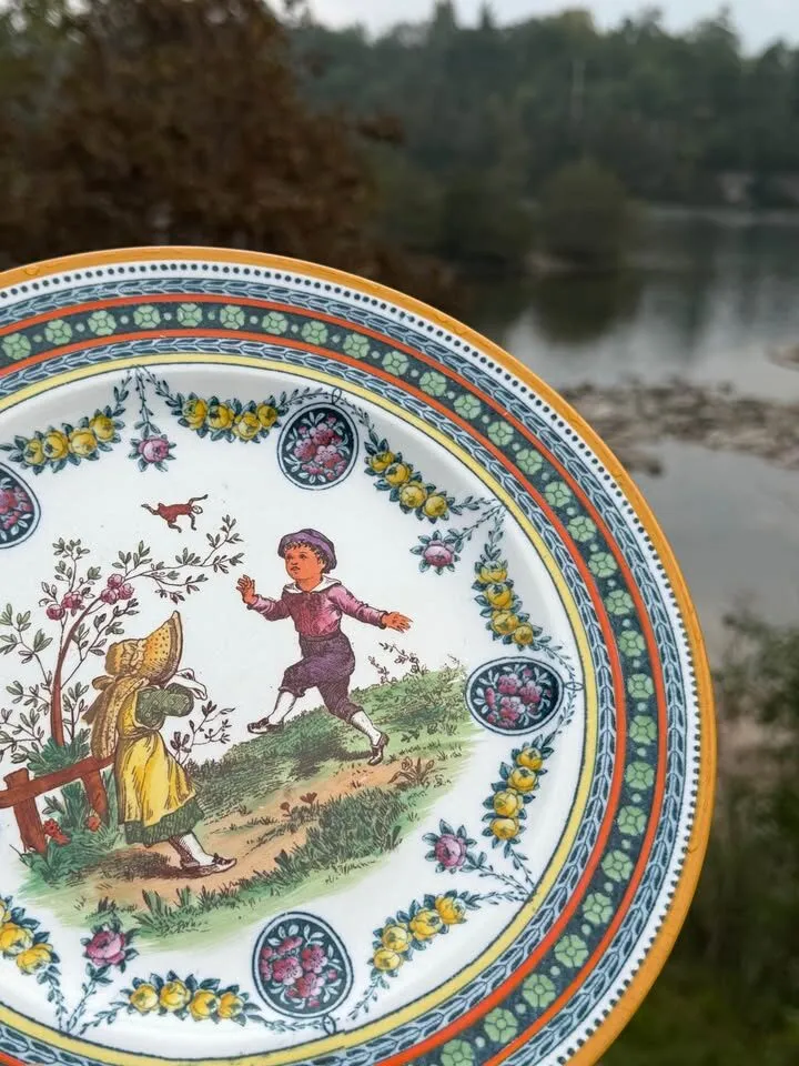 Rare Antique Wedgwood Etruria Hand-Painted Cabinet Plate (10”) - March 1898 - photo 5