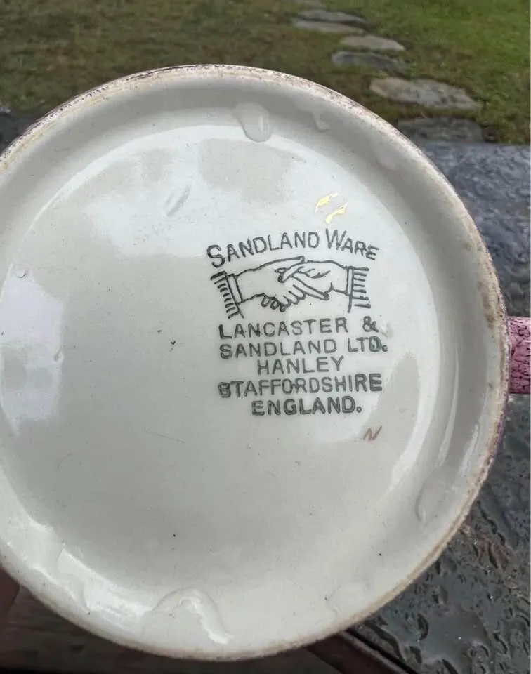 Vintage Lancaster & Sandland Pink Lusterware Pitchers - Dickens Set - photo 4