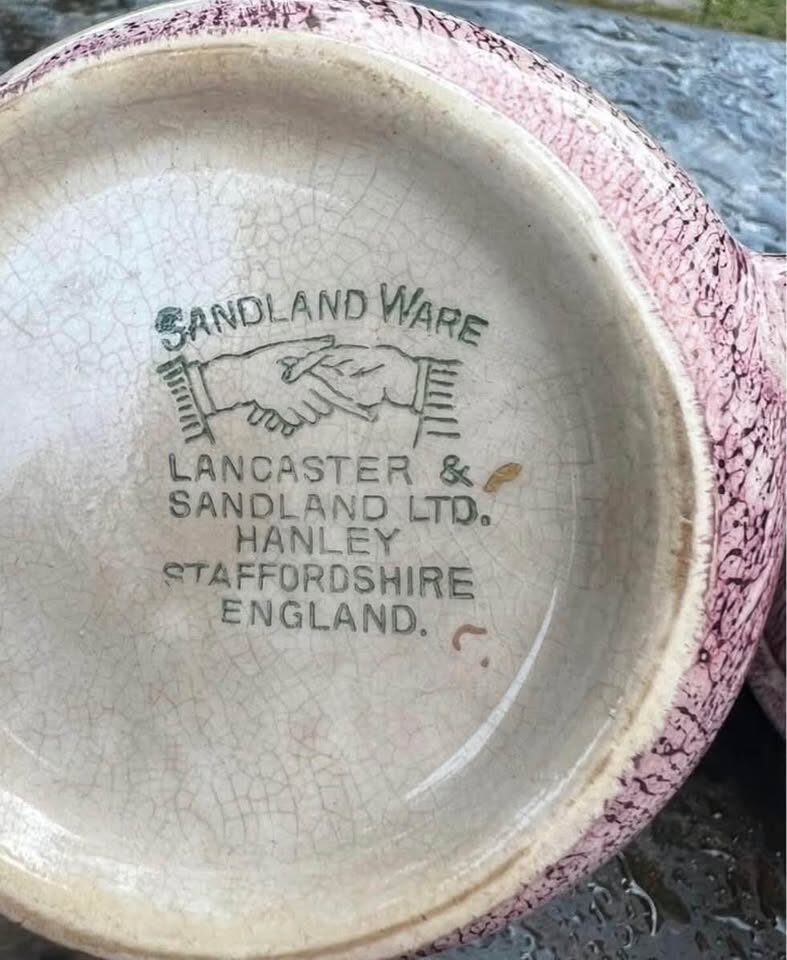 Vintage Lancaster & Sandland Pink Lusterware Pitchers - Dickens Set - photo 5