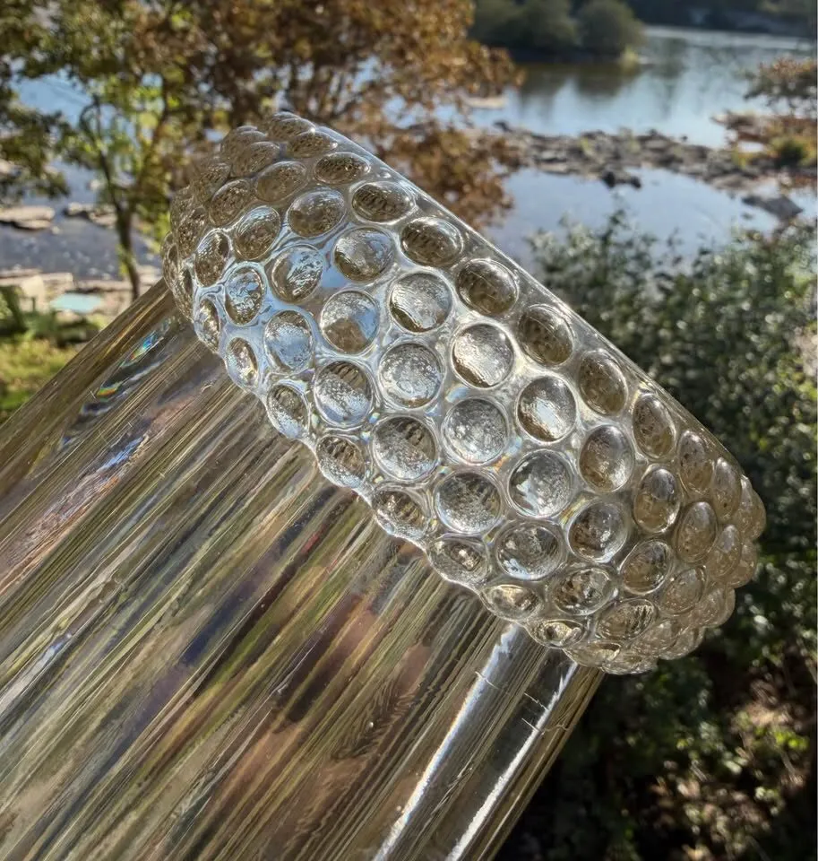 MCM Clear Pressed Glass Vase Set (4 Pcs) – $100 Full Lot / Will Separate $20-$40 - photo 10