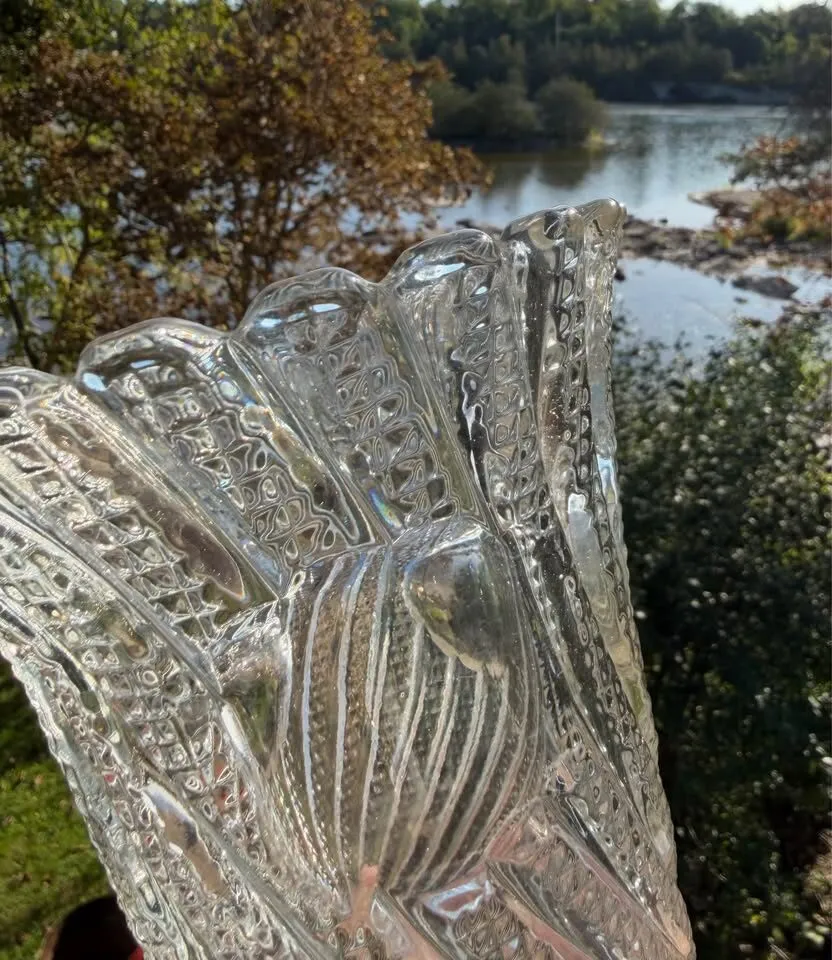 MCM Clear Pressed Glass Vase Set (4 Pcs) – $100 Full Lot / Will Separate $20-$40 - photo 9