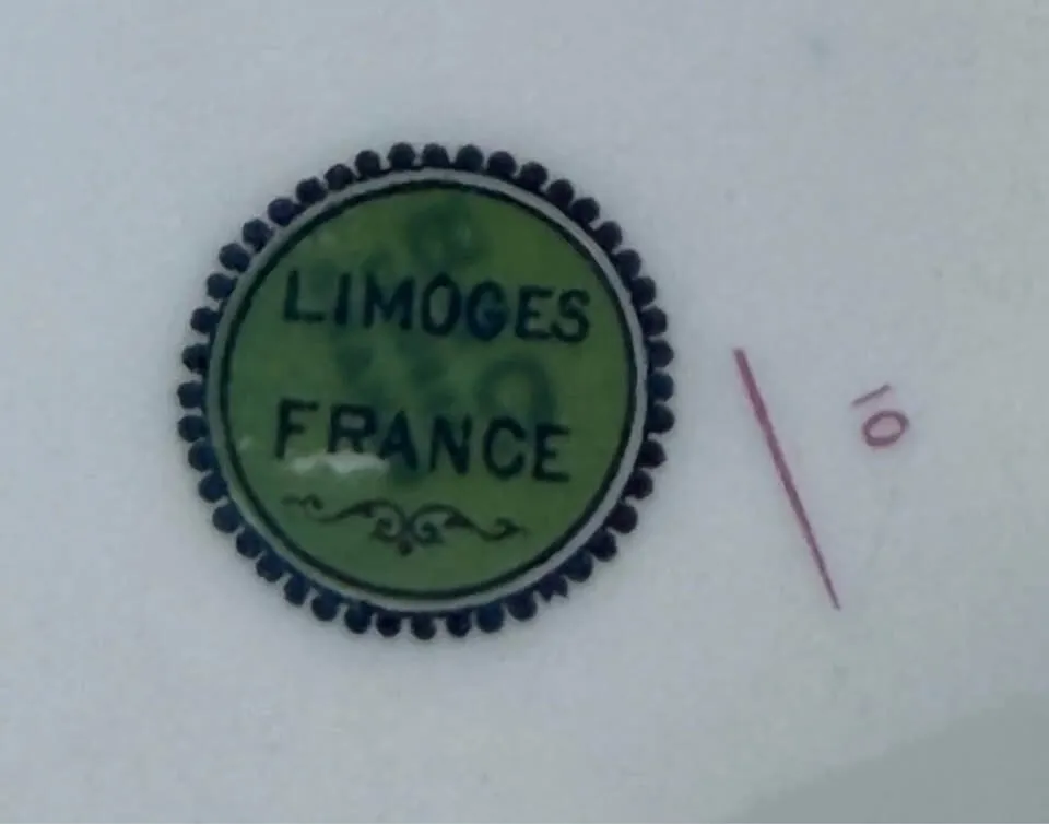 Vintage La Seynie Limoges France Porcelain Bowl – Perfect Centerpiece! - photo 3