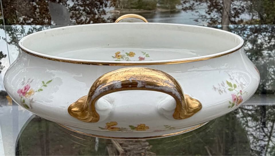 Vintage La Seynie Limoges France Porcelain Bowl – Perfect Centerpiece! - photo 5