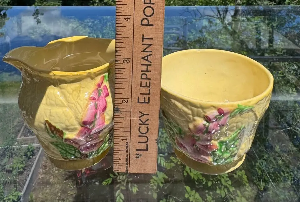 Vintage Carlton Ware "Foxglove" Cream & Sugar Set - photo 9