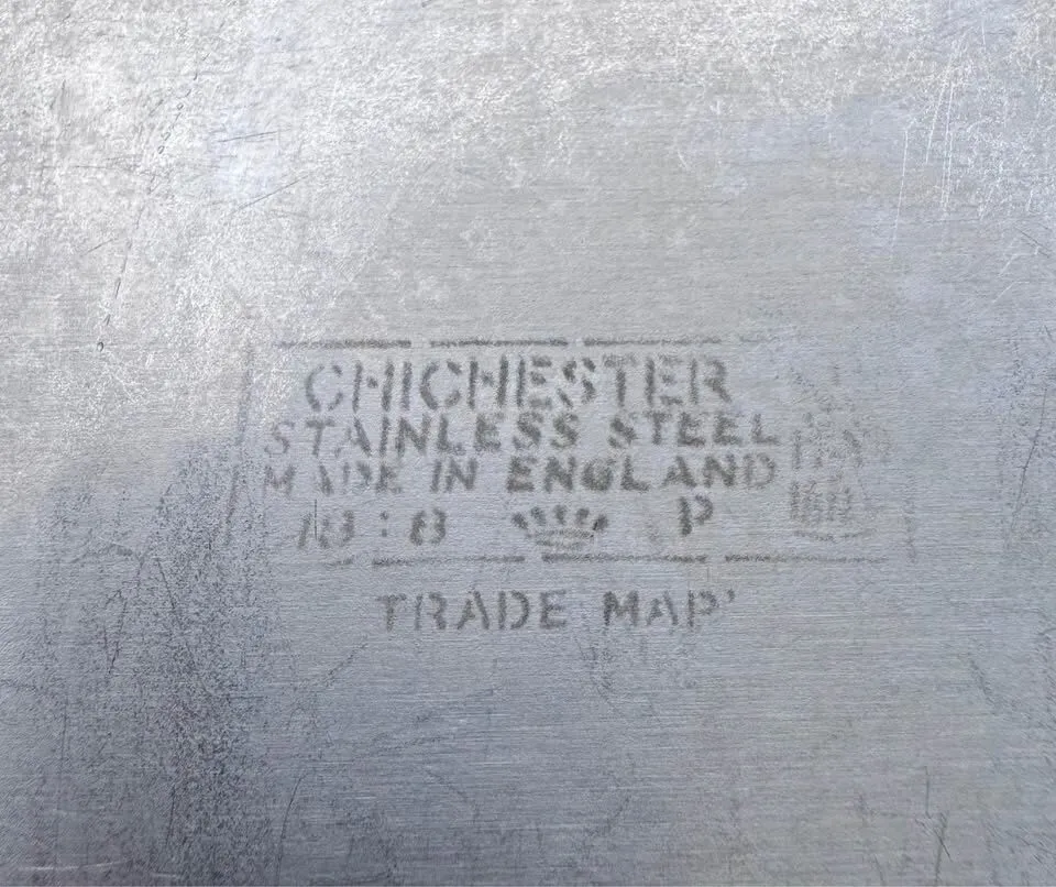 Vintage Chichester Stainless Steel Divided Serving Dish with Lid - MCM - photo 2