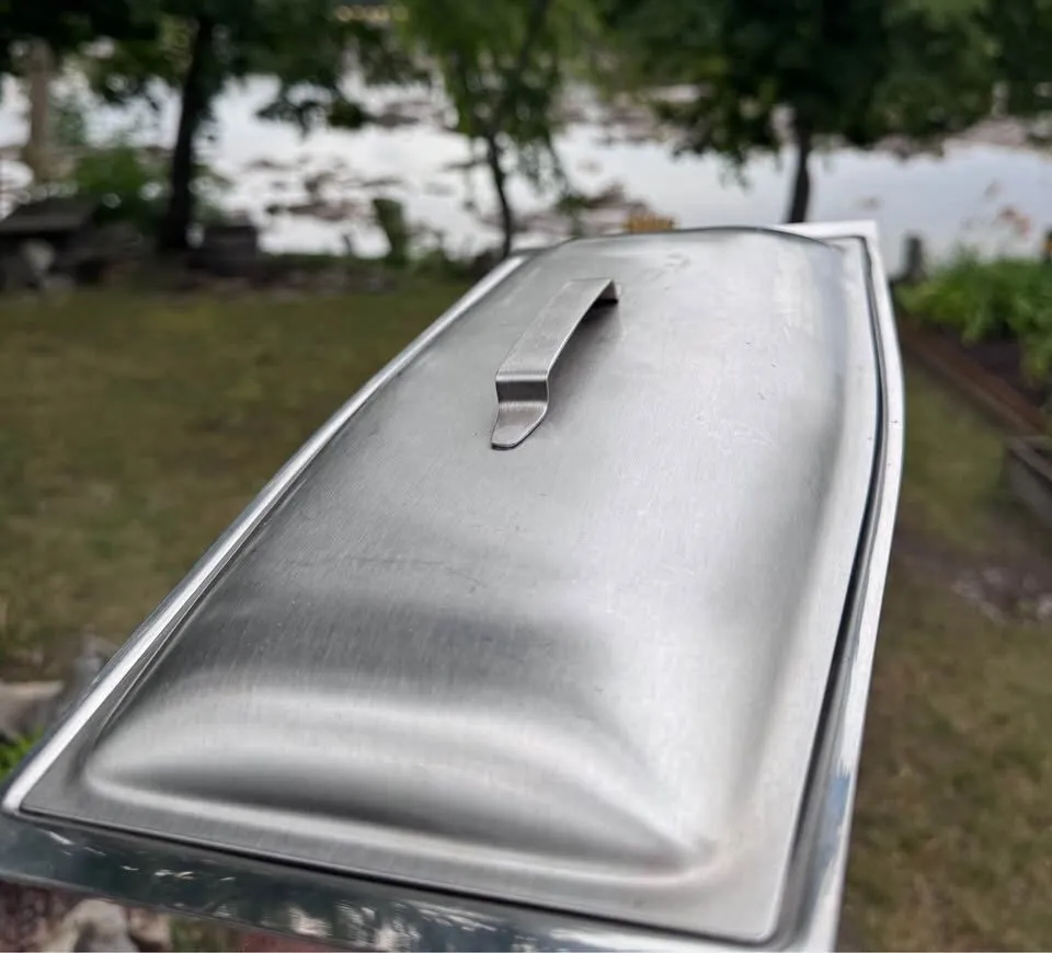 Vintage Chichester Stainless Steel Divided Serving Dish with Lid - MCM - photo 6
