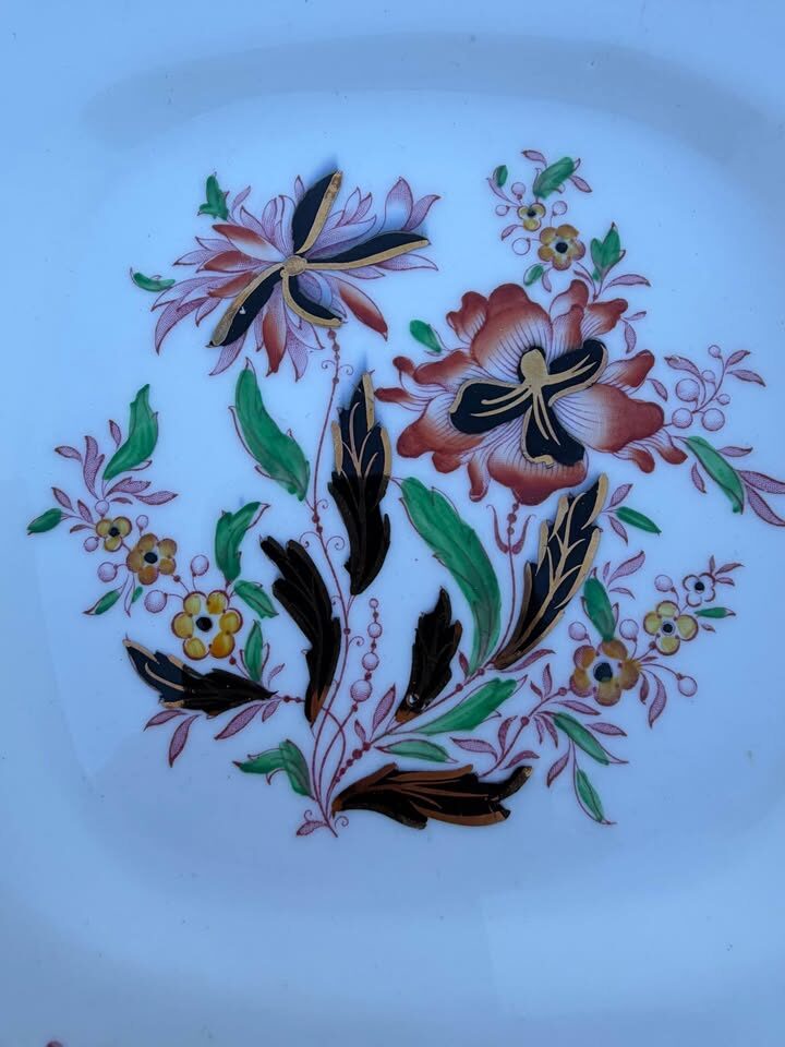 Antique Royal Stafford Handled Cake Plates 10.5" • Art Deco 1930s • MINT - photo 7