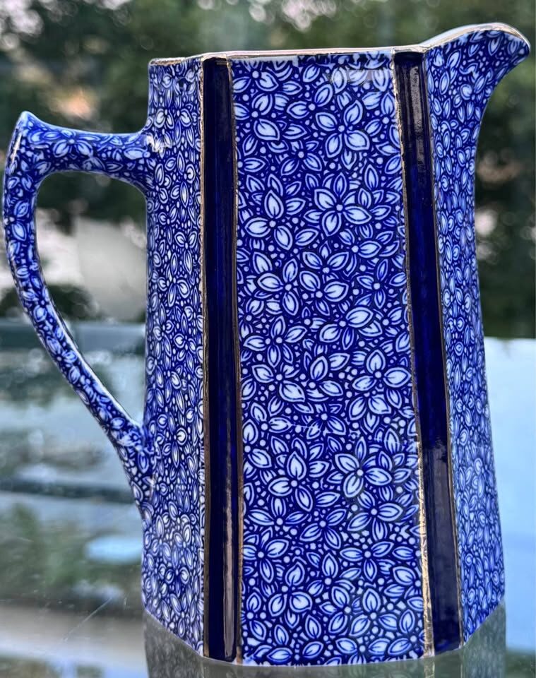 Vintage Rubian Art Pottery Art Deco Jug - Excellent Gold Gilding - photo 4