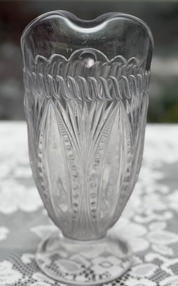 Antique EAPG Water Pitcher Diamond Flint Glass (c. 1903) - photo 2