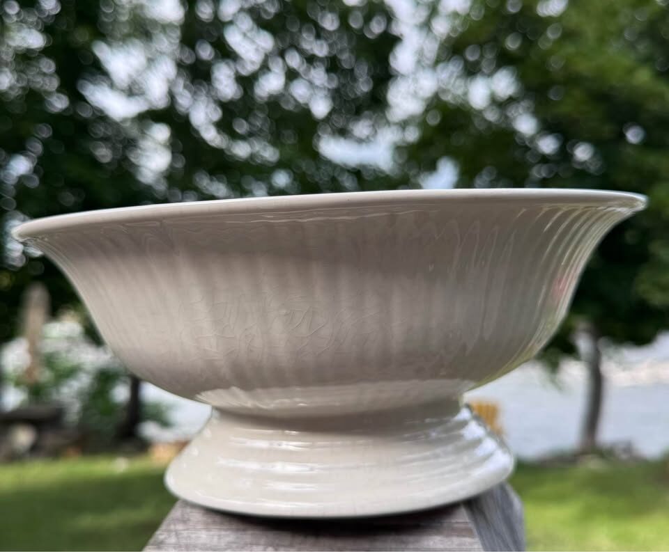 Antique Wedding Anniversary Pedestal Bowl Royal Staffordshire - photo 4