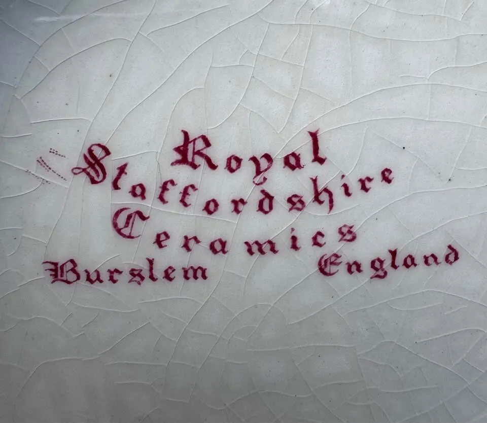 Antique Wedding Anniversary Pedestal Bowl Royal Staffordshire - photo 5