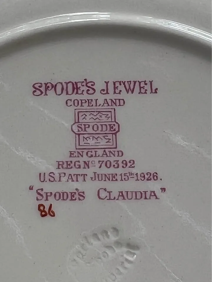 Spode Copeland “Claudia” Dinner Plates Partial Set - photo 4