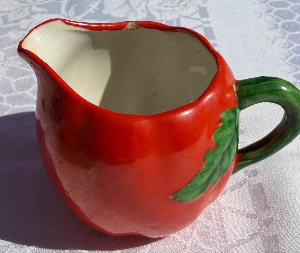 Rare 6pc Vintage Maruhon Ware Tomato Tea Set -Occupied Japan Era - photo 8