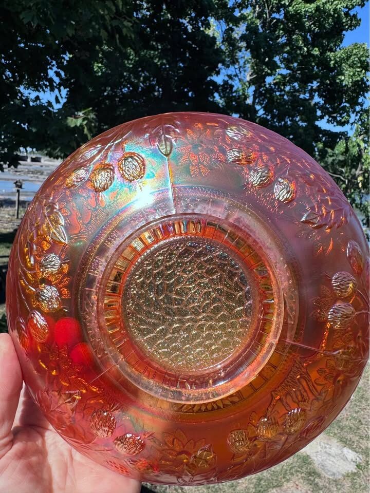 Vintage Carnival Glass Bowl - photo 3