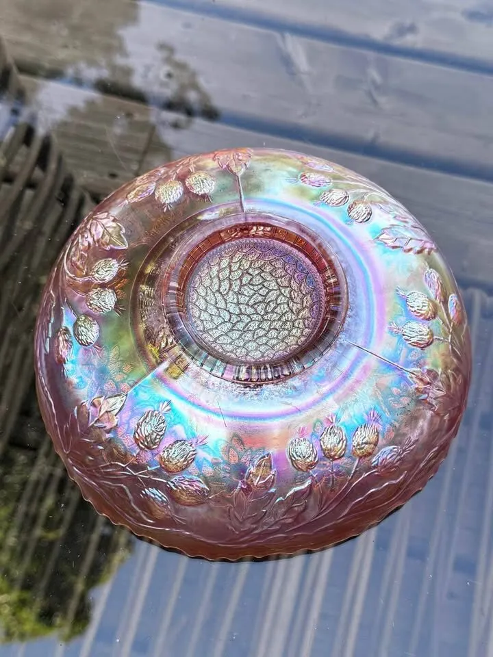 Vintage Carnival Glass Bowl - photo 4