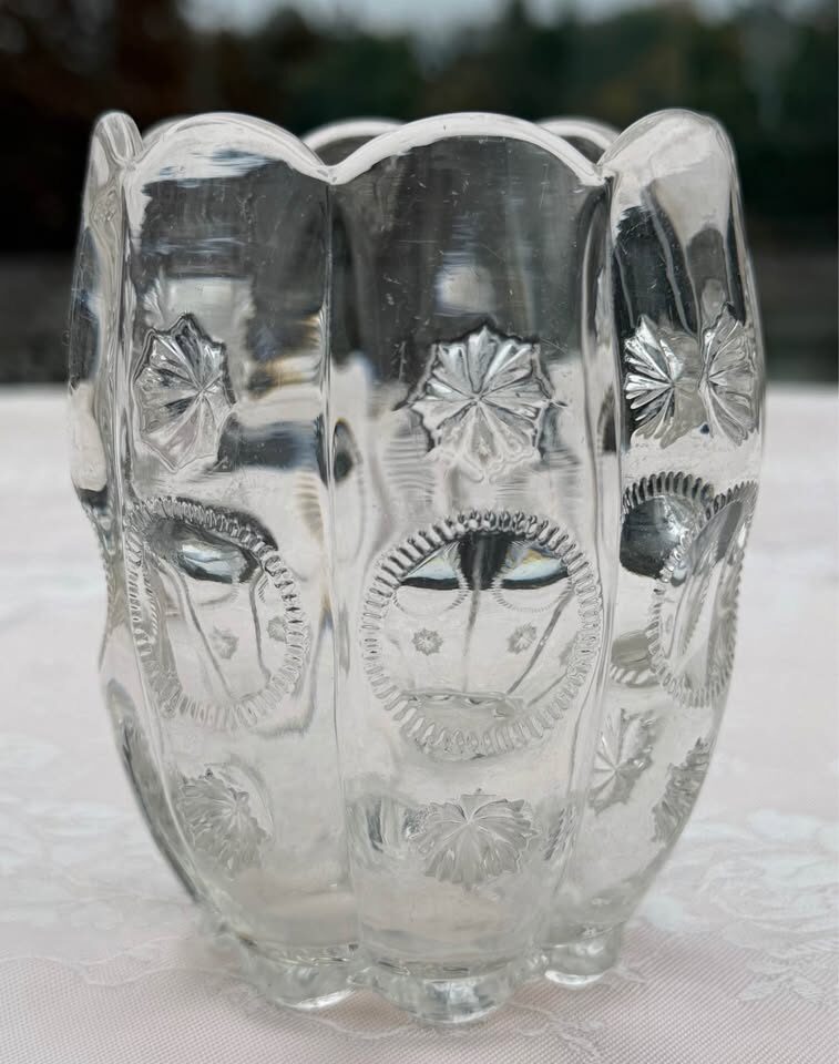 RARE Antique 1890s Victorian Pressed Glass Spooner/Sugar Bowl– Fully Verified - photo 4