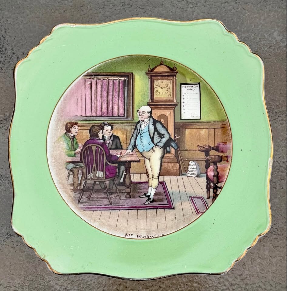 Vintage Royal Winton Grimwades "Mr. Pickwick" Dickens Plate (As-Is) - photo 1