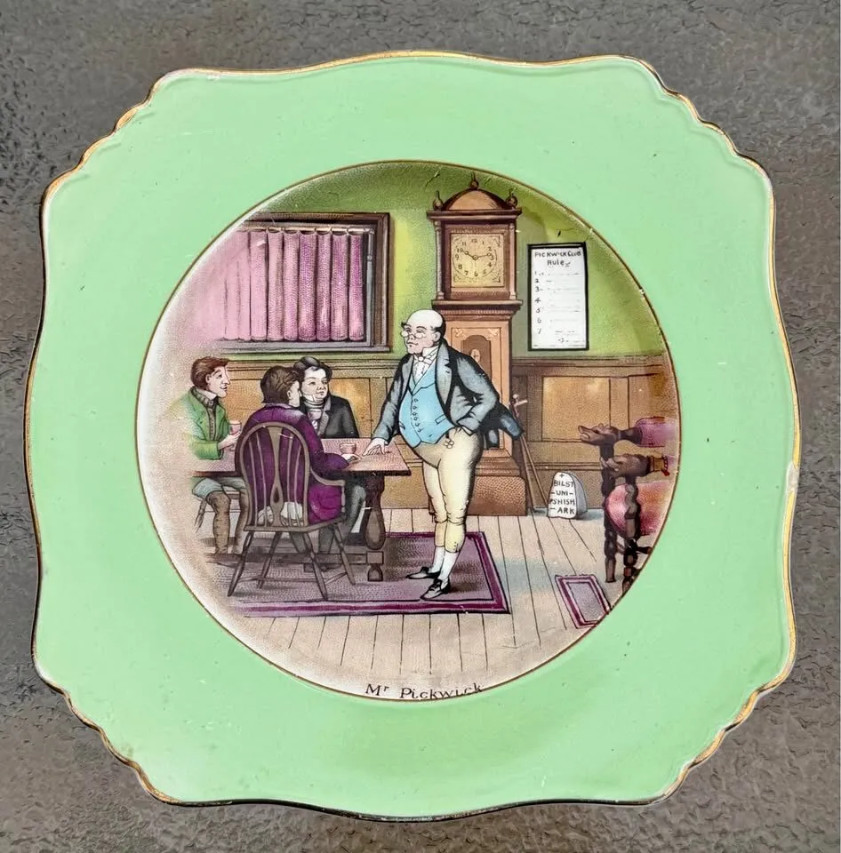 Vintage Royal Winton Grimwades "Mr. Pickwick" Dickens Plate (As-Is) - photo 1