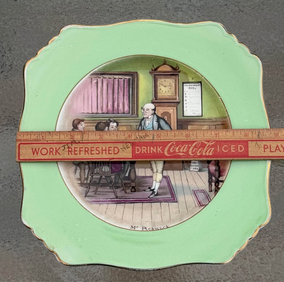 Vintage Royal Winton Grimwades "Mr. Pickwick" Dickens Plate (As-Is) - photo 3