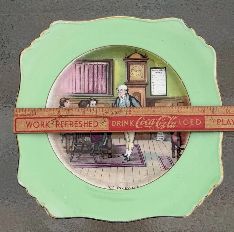 Vintage Royal Winton Grimwades "Mr. Pickwick" Dickens Plate (As-Is) - photo 3