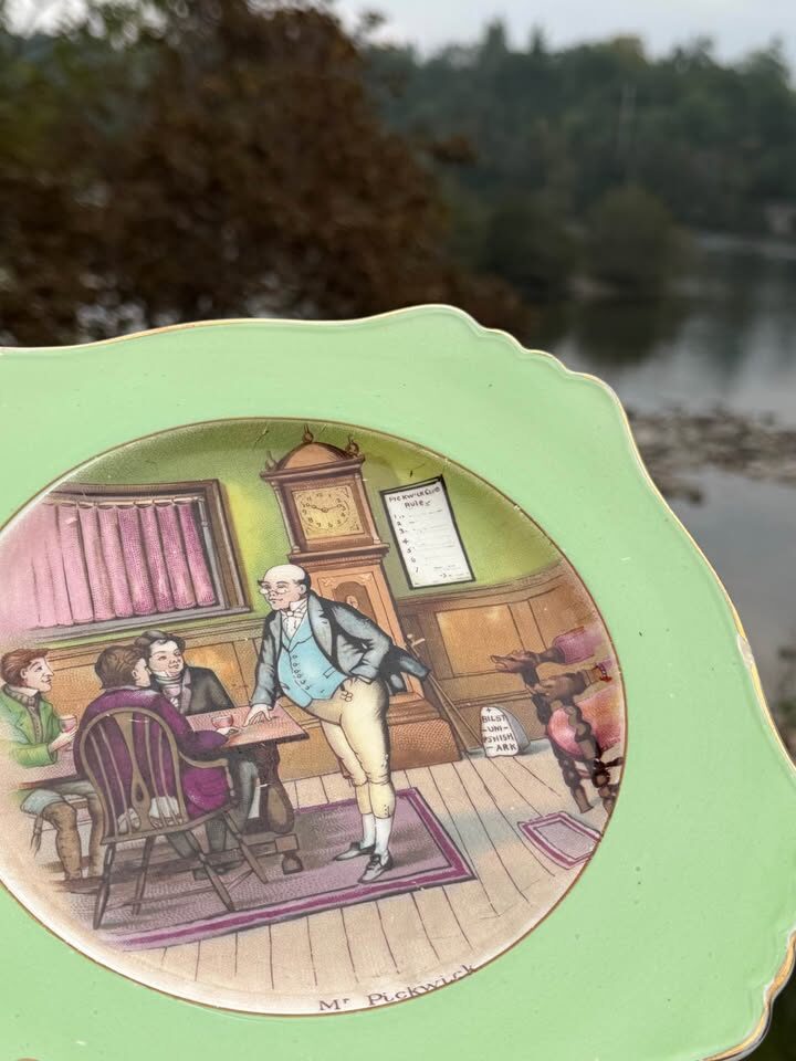 Vintage Royal Winton Grimwades "Mr. Pickwick" Dickens Plate (As-Is) - photo 5