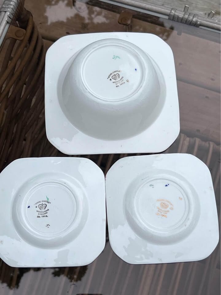 Vintage 1930s Wood & Sons "Napoli" Imari -10 Piece Dinnerware Set with Platter - photo 8