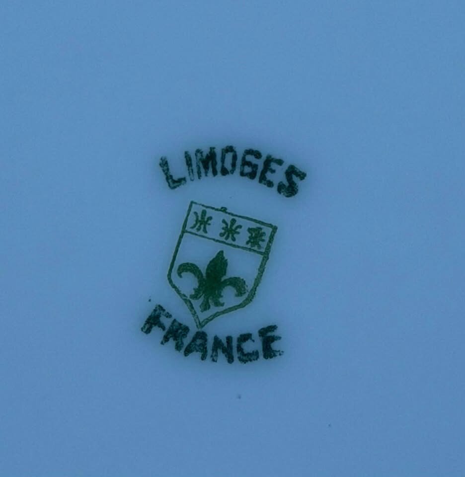 Antique French Limoges 15" Cornflower Platter – Perfect Cottage Charm! - photo 4