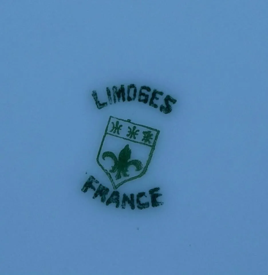 Antique French Limoges 15" Cornflower Platter – Perfect Cottage Charm! - photo 4