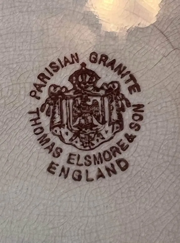 Rare Antique Thomas Elsmore ‘Parisian Granite’ Handled Platter (c.1872-1887) England - photo 3