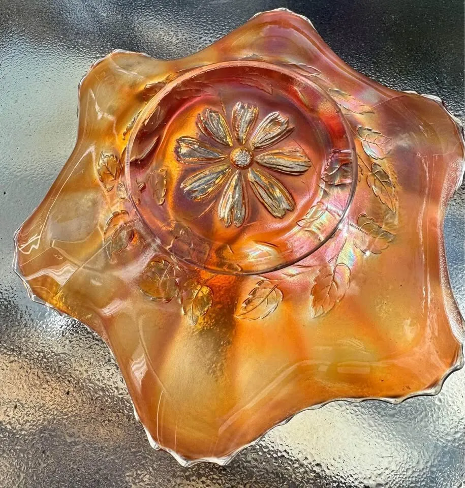 Vintage Marigold Carnival Glass Bowl - photo 5