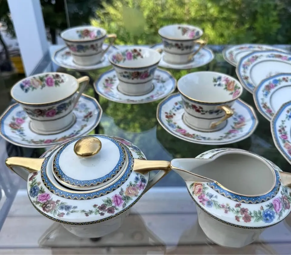 Antique Haviland Limoges 'Champlain' 24-Pc Tea Service for 4 + Extras" - photo 5