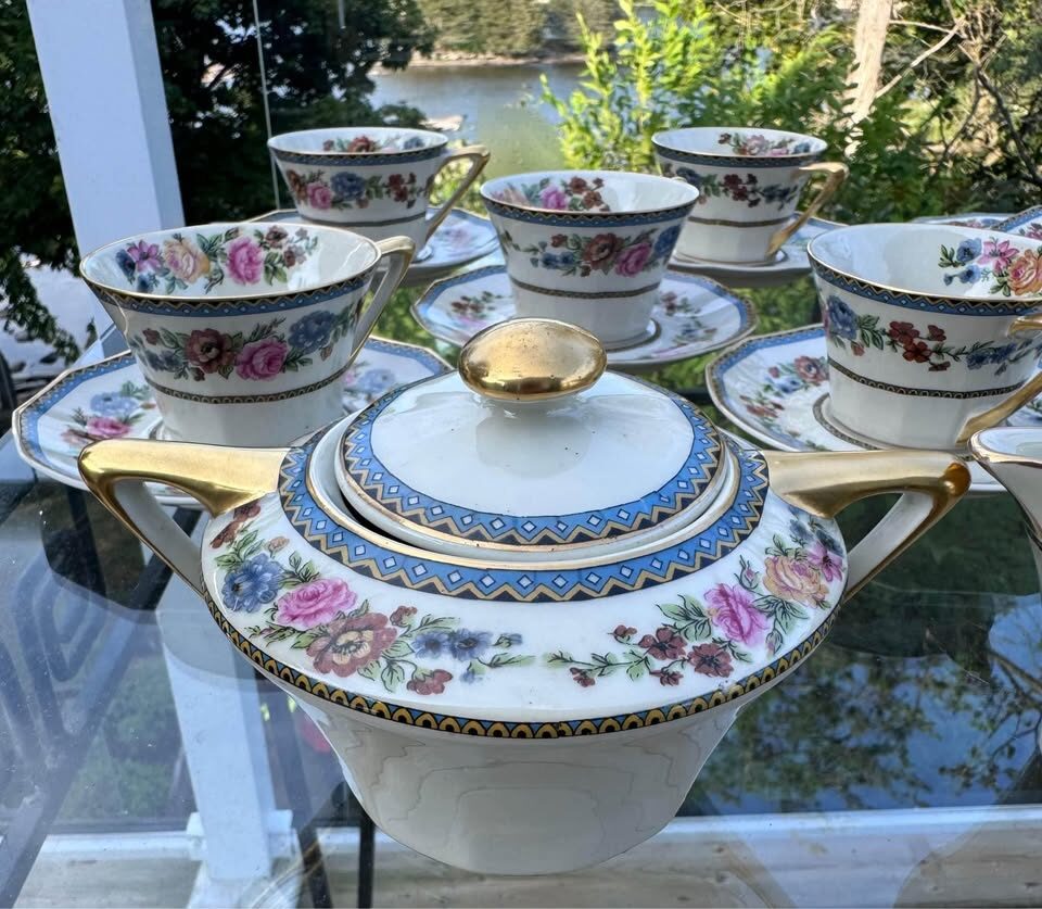 Antique Haviland Limoges 'Champlain' 24-Pc Tea Service for 4 + Extras" - photo 6