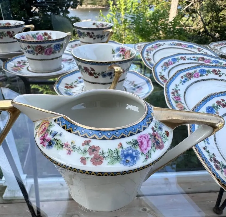Antique Haviland Limoges 'Champlain' 24-Pc Tea Service for 4 + Extras" - photo 7