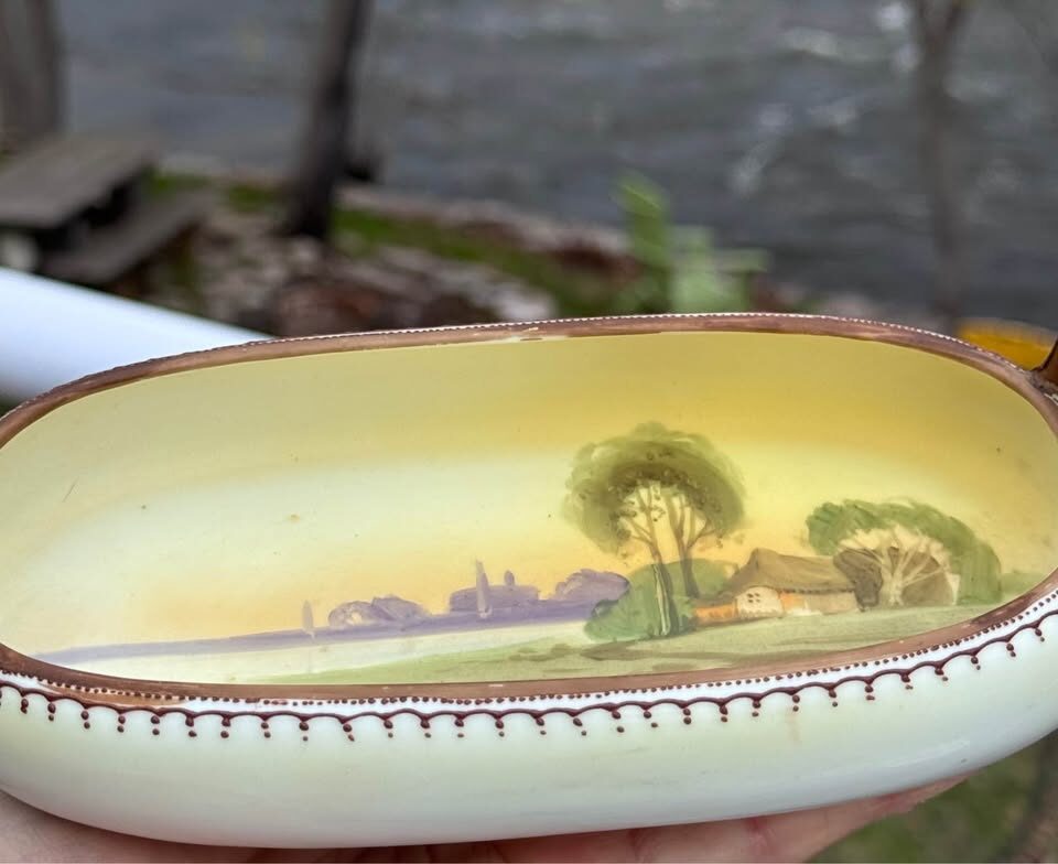 Antique Handpainted Morimura Handled Tray Nippon - photo 6